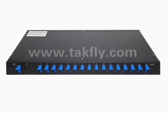 Gpon Epon 32 Port Rack Mount Fiber Optical Splitter Sc / APC Connector Độ tin cậy và ổn định cao