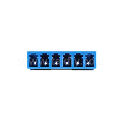 LC/UPC 6 Ways Adapter, SM OS2, Blue,Without Flange Single Mode cho mạng