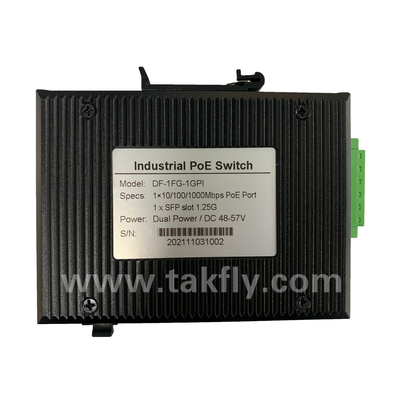 Bộ chuyển mạch POE Gigabit công nghiệp với 1 cổng SFP và gắn DIN-Rail