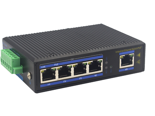 Industrial POE Ethernet Switch 4-Port Gigabit với khe SFP