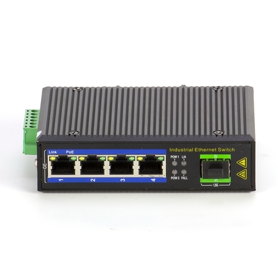 Industrial POE Ethernet Switch 4-Port Gigabit với khe SFP
