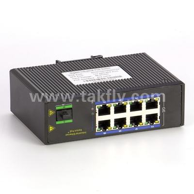 Bộ chuyển mạch Gigabit POE công nghiệp 8 cổng với SFP gắn DIN-Rail