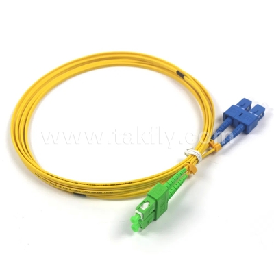 SC-SC Single Mode Duplex Fiber Optic Patch Cable 0.9mm-3.0mm