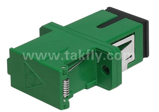 SC/APC Side Shutter Fiber Optic Adapter với Flange