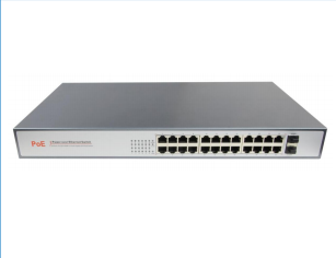 26-Port Full Gigabit PoE Fiber Switch (DF-2F-24GP)