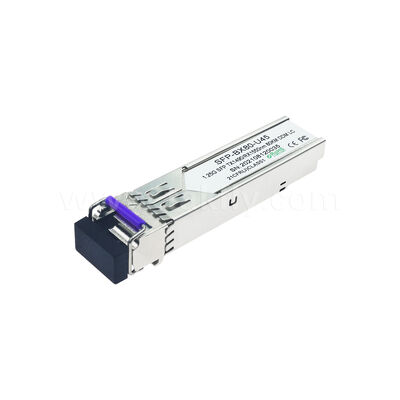 SFP 1.25gbps 80km LC Reach Tx1490nm/Rx1550nm Bi-Directional Optical Transceiver cho trung tâm dữ liệu FTTX
