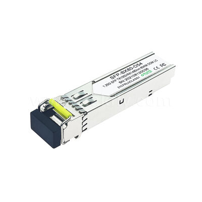 SFP Transceiver Module 1.25gbps 80km LC Reach Tx1490nm/Rx1550nm SFP Hai chiều cho Trung tâm dữ liệu FTTH FTTX