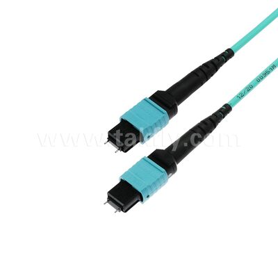 OM3 OM4 OM5 MM 8 12 16 24 MPO MTP Dây nối quang Multimode / Cáp nhảy quang / Dây nối quang / Cáp trunk quang cho Trung tâm dữ liệu mật độ cao 10G 40G 100G 200G 400G