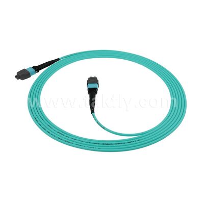 OM3 OM4 OM5 MM 8 12 16 24 MPO MTP Dây nối quang Multimode / Cáp nhảy quang / Dây nối quang / Cáp trunk quang cho Trung tâm dữ liệu mật độ cao 10G 40G 100G 200G 400G