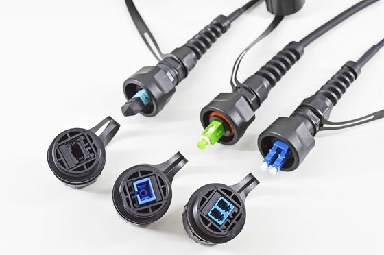 Không thấm nước ODVA MPO MTP Nam nữ đến LC SC FC ST SM MM OM3 OM4 OM5 Cáp cắt quang Fiber Optic Patchcord / Cáp cắt quang Fiber Optic / Cáp gốc sợi quang Fiber Fanout