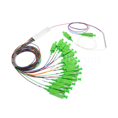 Hộp nối Mini FiberHub 1x4 chống thấm nước, Cáp 2.0mm G657A2 SM ITU-T, Bộ chia PLC quang IP68