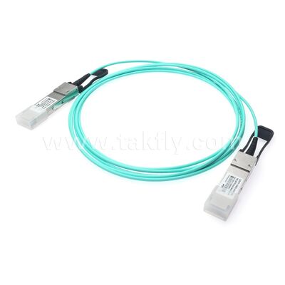 AOC Cáp quang hoạt động Sợi 100Gbps QSFP28 đến QSFP28 cho Trung tâm dữ liệu FTTH FTTX