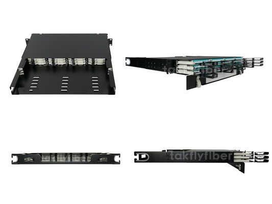 High-Density MPO Patch Panel with 12F Fiber Counts and Customizable Options for Data Centers