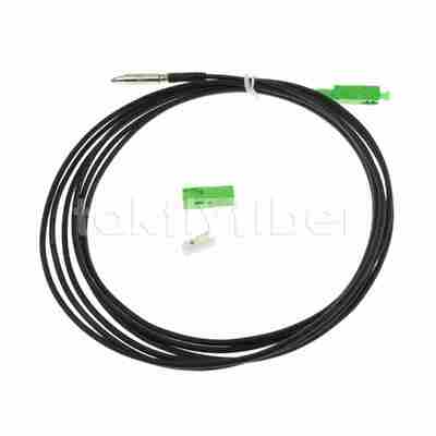 FTTH xuyên tường Đầu nối đạn SC được kết nối trước có thể kéo được Dây vá sợi quang