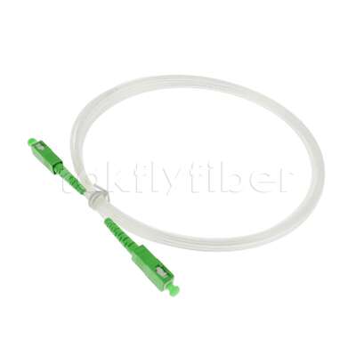 FTTH 2.0*3.0mm Dây cáp quang trong nhà trong suốt SCAPC sang SCAPC với sợi G657A