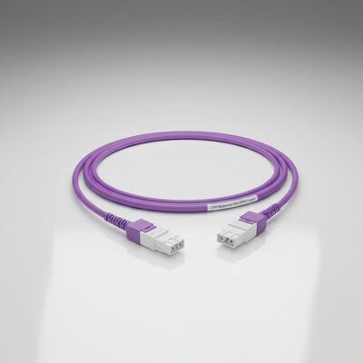 LC Uniboot Fiber Patch Cable 2.0mm Diameter OM4 Multimode Riser OFNR Duplex Fiber Patch Cord