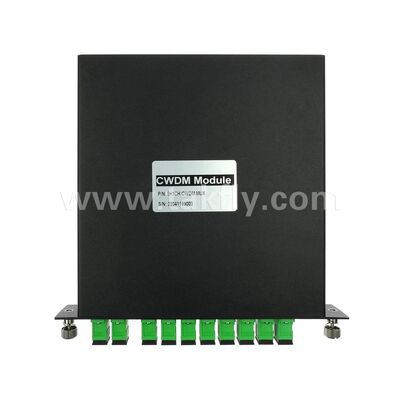 CWDM 8 + 1 kênh MUX + DEMUX LGX Mô-đun Sợi quang cho Trung tâm dữ liệu FTTX