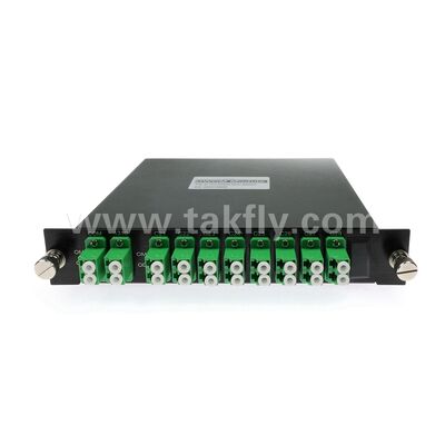 Fiber Optic DWDM 8+1Channel MUX+DEMUX LGX Module for Data Center Telecom 5G