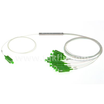 Bộ chia PLC 1 * N Ống thép SC APC / UPC 0,9mm Sợi quang cho Trung tâm dữ liệu Viễn thông FTTX