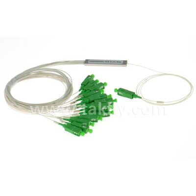 Bộ chia PLC 1 * N Ống thép SC APC / UPC 0,9mm Sợi quang cho Trung tâm dữ liệu Viễn thông FTTX