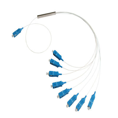 Bộ chia PLC 1 * N Ống thép SC APC / UPC 0,9mm Sợi quang cho Trung tâm dữ liệu Viễn thông FTTX