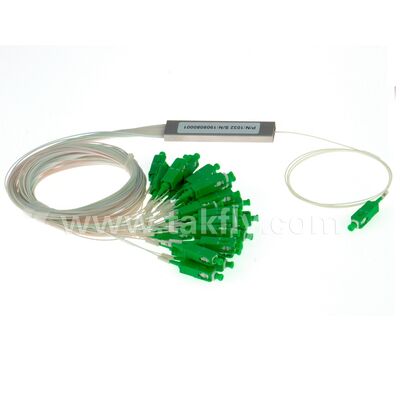 Bộ chia PLC 1 * N Ống thép SC APC / UPC 0,9mm Sợi quang cho Trung tâm dữ liệu Viễn thông FTTX