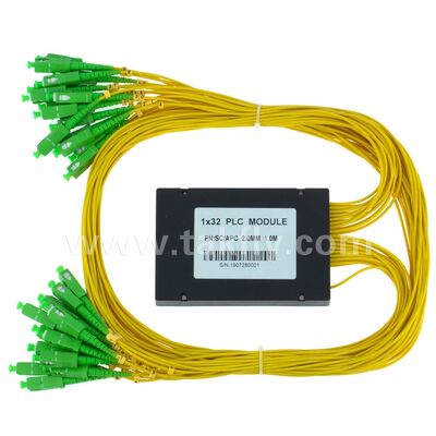 Bộ chia PLC Hộp ABS 1xN SC APC/UPC Sợi quang cho Trung tâm dữ liệu viễn thông Fttx