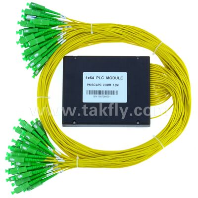 Bộ chia PLC Hộp ABS 1xN SC APC/UPC Sợi quang cho Trung tâm dữ liệu viễn thông Fttx
