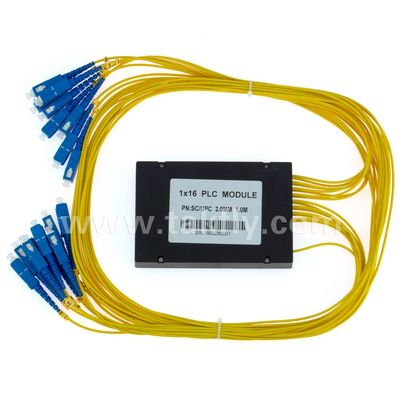 Bộ chia PLC Hộp ABS 1xN SC APC/UPC Sợi quang cho Trung tâm dữ liệu viễn thông Fttx