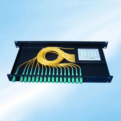 PLC Splitter Rack Mount Singlemode G657A SC APC/UPC Sợi quang cho Trung tâm dữ liệu Telecom FTTx