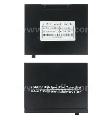 2.5G 8 Port Copper Ethernet Switch with 10G SFP Uplink and Fanless Metal Casing for Reliable Network Performance