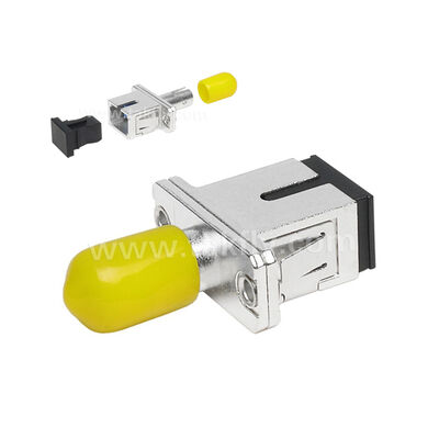 Bộ kết nối sợi quang ST-SC Simplex Metal Hybrid Adapter nữ/nữ cho trung tâm dữ liệu Telecom FTTX