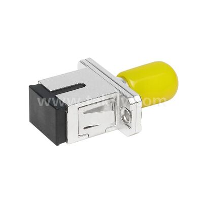 ST-SC Coupler Simplex Metal Hybrid Adapter nữ/nữ Sợi quang cho Trung tâm dữ liệu Telecom FTTX