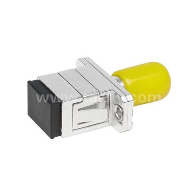 ST-SC Coupler Simplex Metal Hybrid Adapter nữ/nữ Sợi quang cho Trung tâm dữ liệu Telecom FTTX