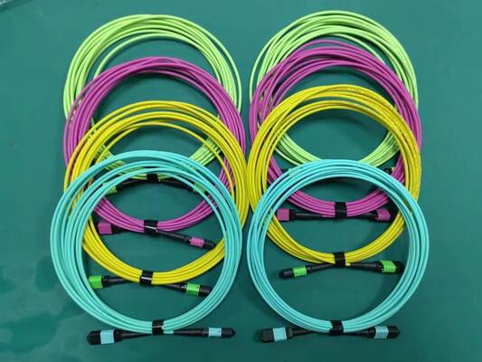 Cáp vá MPO MTP đa lõi được kết nối sẵn cho các ứng dụng trung tâm dữ liệu mật độ cao