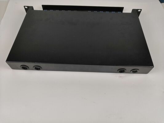 Khung phân phối cáp quang 19 inch gắn trên rack 24 lõi có thể trượt với quản lý cáp đơn giản
