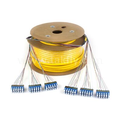 Cáp vá sợi quang 36Cores SC-SC Pre-terminated Breakout Patchcord cho Trung tâm dữ liệu viễn thông