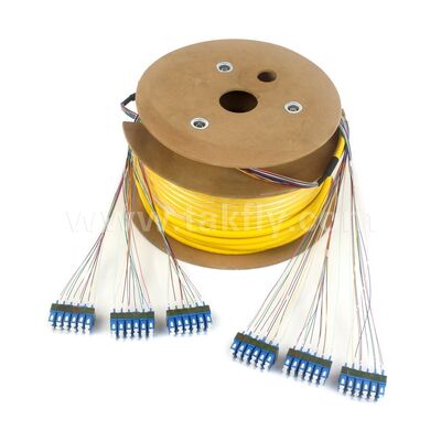 Cáp vá sợi quang 36Cores SC-SC Pre-terminated Breakout Patchcord cho Trung tâm dữ liệu viễn thông