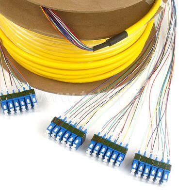 Cáp vá sợi quang 36Cores SC-SC Pre-terminated Breakout Patchcord cho Trung tâm dữ liệu viễn thông
