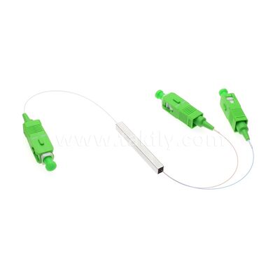 Bộ chia sợi quang đơn mode PLC 1x2 ống thép vuông