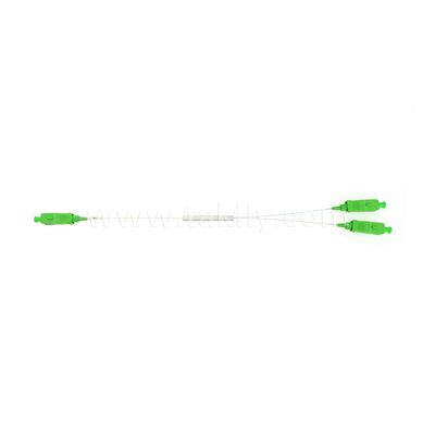 Bộ chia sợi quang đơn mode PLC 1x2 ống thép vuông