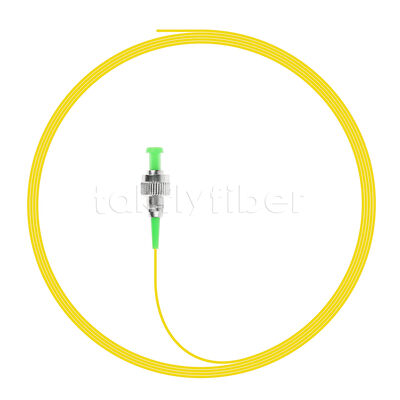 FC Simplex Optical Pigtail ️ Chế độ duy nhất 9/125μm, 1m/2m/3m Chiều dài, 0,9mm/2,0mm/3,0mm, áo khoác PVC/LSZH