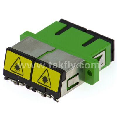 SC Circonia Sleeve Fiber Optic Adapter với tùy chọn Duplex và cấu hình không vòm