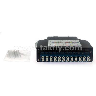 1U Rackmount ODF truy cập phía trước với 2 khay ghép và dung lượng lõi 12-48
