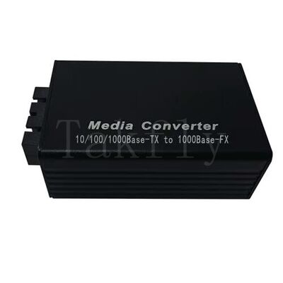 Mini 100M Fast Ethernet Media Converter, 10/100Base-TX đến 100Base-FX, Bộ chứa nhôm, mở rộng đến 100km