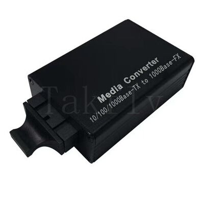 Mini 100M Fast Ethernet Media Converter, 10/100Base-TX đến 100Base-FX, Bộ chứa nhôm, mở rộng đến 100km