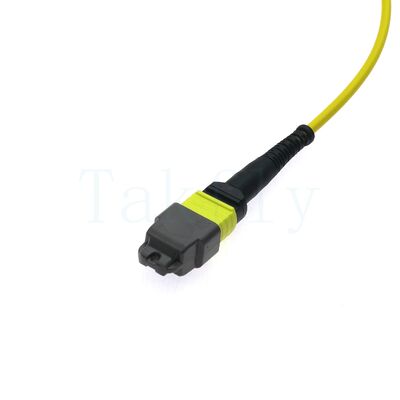 12F MTP(M) – Dây nối APC MTP(F), SM G657A1, 1m, 3.0mm, LSZH Yellow, Boot không nhạy khi uốn cong, Tổn thất thấp
