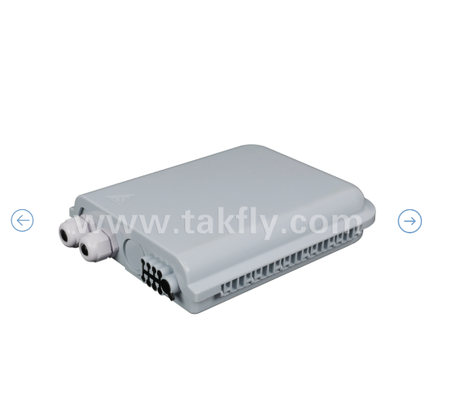 FTKS-1805-8E hộp kết thúc với 8 PCS SC / UPC SM SX adapter và pigtail được cài đặt đầy đủ