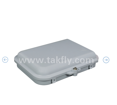 FTKS-1805-8E hộp kết thúc với 8 PCS SC / UPC SM SX adapter và pigtail được cài đặt đầy đủ