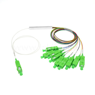 Bộ chia PLC kênh 1 × 9 với sợi 0,9mm cho mạng phân phối quang FTTH / FTTX